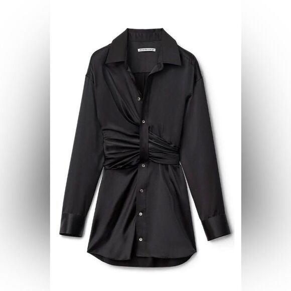 Alexander Wang  Black Button-Up Minidress size 4 - Picture 2 of 12